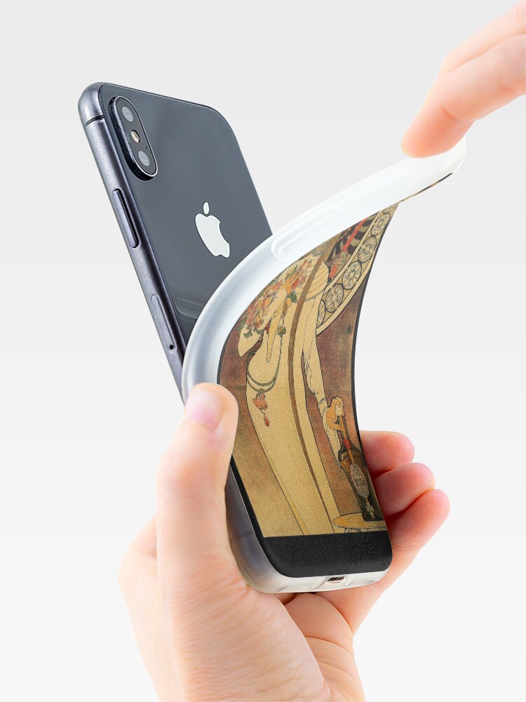 Alternate view of 'La Trappistine' by Alphonse Mucha (Reproduction) iPhone Case