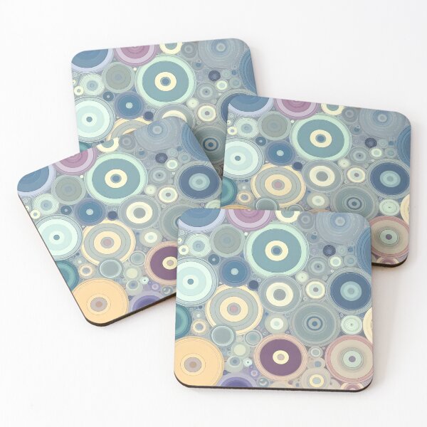 Item preview, Serene Pastel Circles Art - Calming Geometric Wall Decor designed and sold by PillowTalkyZone.