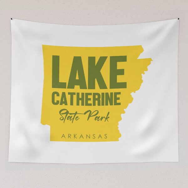 Item preview, Lake Catherine State Park Arkansas Map designed and sold by bivenart.