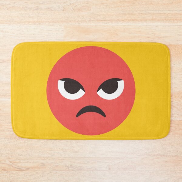 Item preview, Red Frowning Angry Face Emoji designed and sold by patternsbyposh.