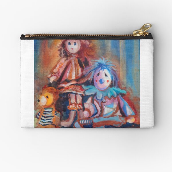 Teddy Bear and Dolls Zipper Pouch