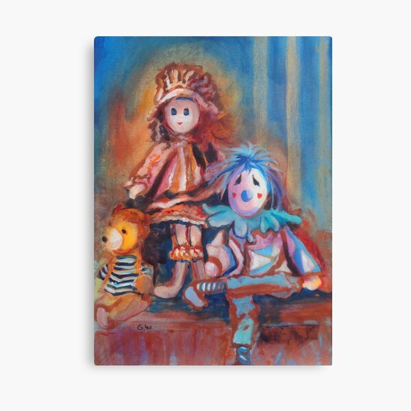 Teddy Bear and Dolls Canvas Print