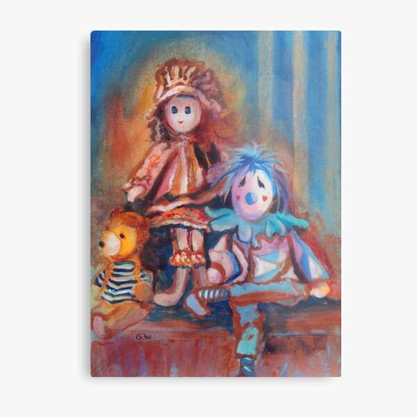 Teddy Bear and Dolls Metal Print