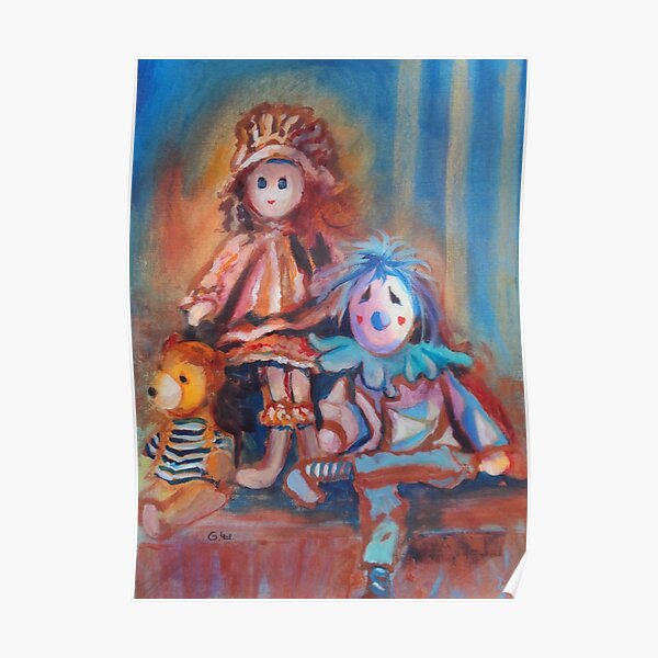 Teddy Bear and Dolls Poster