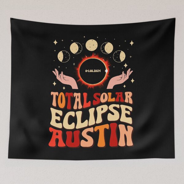 Item preview, Total Solar Eclipse 2024 Austin Texas April 8 Vintage designed and sold by NUMAcreations.