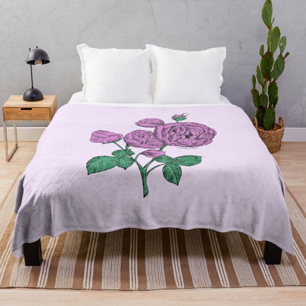 Item preview, Purple Pompon Rose Bloom Full 26-40 Petals In 3+ Rows designed and sold by zenithcreative.