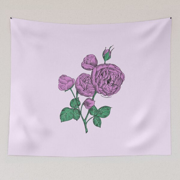 Item preview, Purple Pompon Rose Bloom Full 26-40 Petals In 3+ Rows designed and sold by zenithcreative.