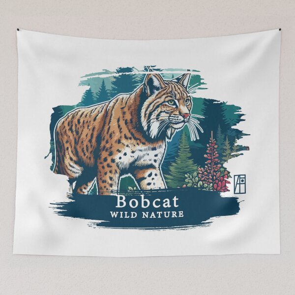 Artikelvorschau, Bobcat - WILD NATURE - BOBCAT -4 entworfen und verkauft von ArtProjectShop.