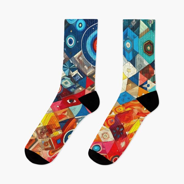 Item preview, Abstract Geometric Pattern Art - Vibrant Low Poly & Isometric Design designed and sold by PillowTalkyZone.