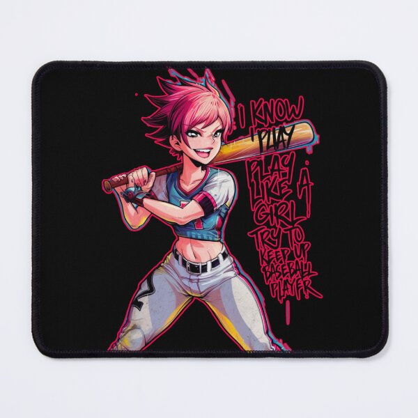 Item preview, I Know i play like a girl try to keep up baseball player designed and sold by Kuki-shop.