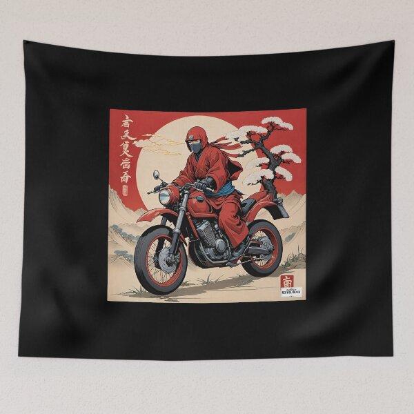 Item preview, Ninja red Japan style 14 bicycle  designed and sold by RedWolfDisigne.