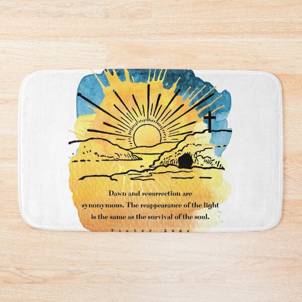 Item preview, Les Miserables Dawn and Resurrection inspirational quote  Hugo designed and sold by TheWriteHand.