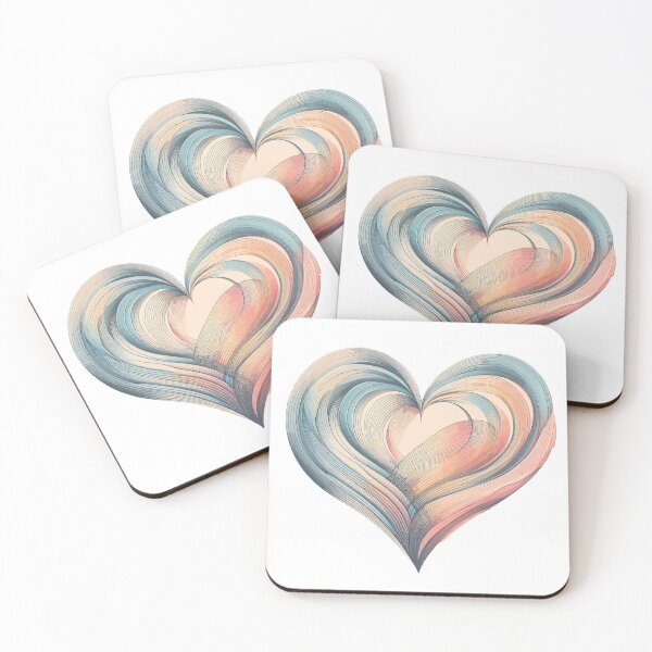 Item preview, Swept Strokes Heart - Abstract Love Expression Art designed and sold by FarBeyound.