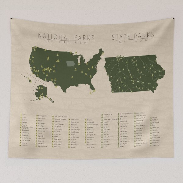Item preview, US National Parks - Iowa designed and sold by FinlayMcNevin.