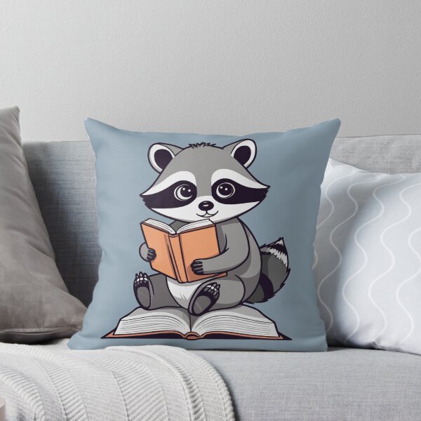 Item preview, Raccoon Reading Book designed and sold by Atlantico54.