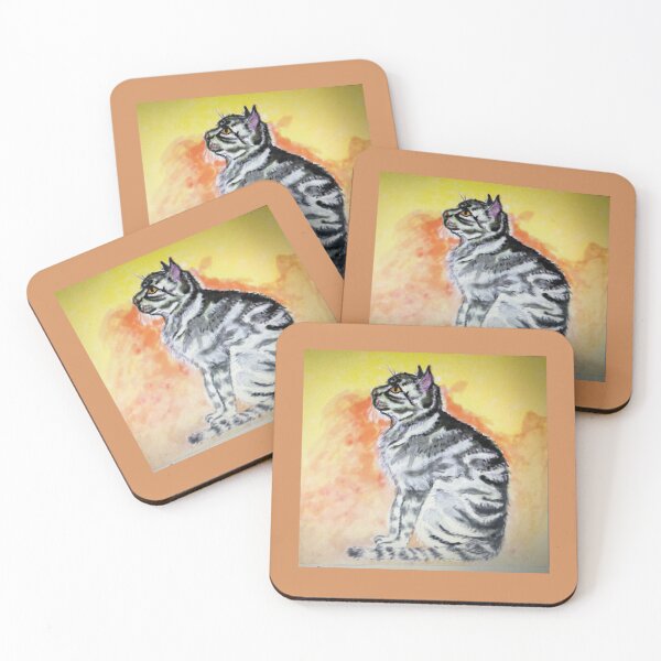 Item preview, A sitting tabby cat  designed and sold by PassionArt69.