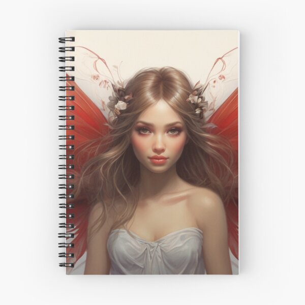 Item preview, Crimson Elegance: The Pretty Fairy with Red Wings designed and sold by T-shirtMill.
