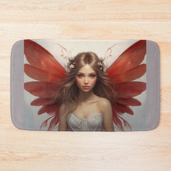 Item preview, Crimson Elegance: The Pretty Fairy with Red Wings designed and sold by T-shirtMill.