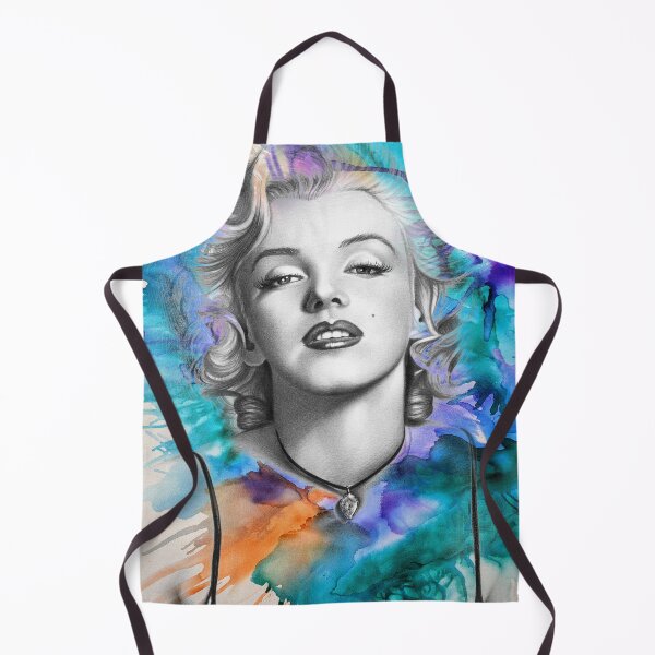 Item preview, Marilyn Monroe Watercolor on Black and White designed and sold by LuminShadowArt.