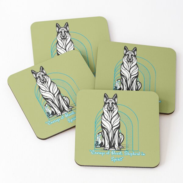 Item preview, German Shepherd, Courage at Heart, Shepherd in Spirit designed and sold by Southernwind Designs.