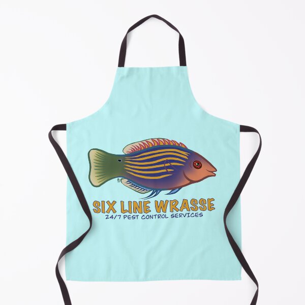 Item preview, Six Line Wrasse Pest Control designed and sold by Copperbora.