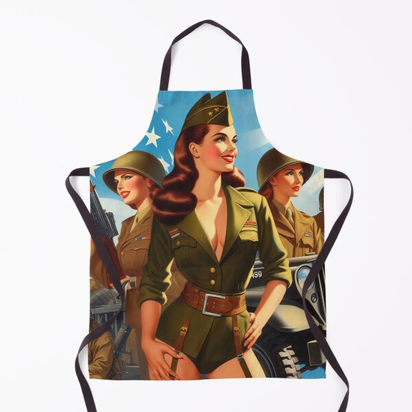 Item preview, Hot Soldier Pin-up designed and sold by PulpVintage.
