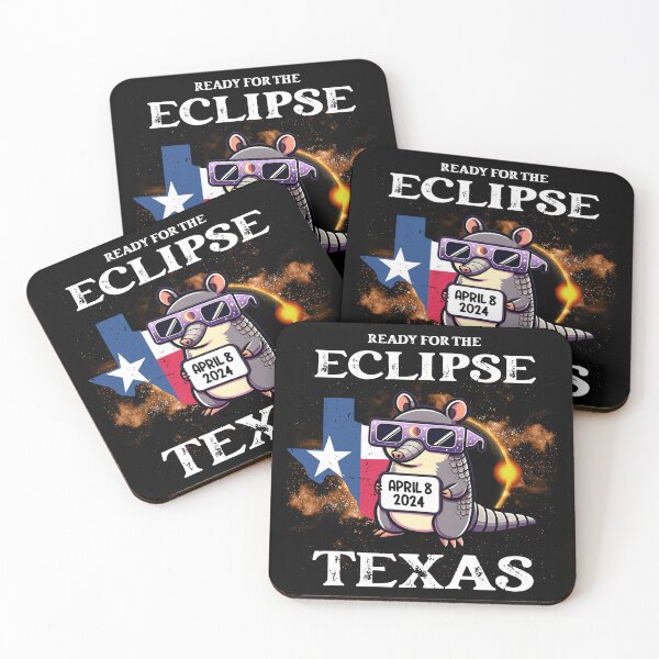 Item preview, Texas Solar Eclipse 2024 April 8 Funny Armadillo for Kids designed and sold by NUMAcreations.