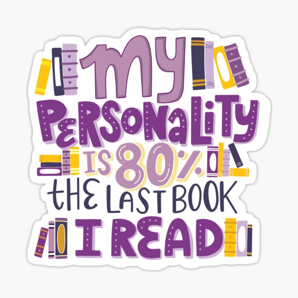 Vista previa del artículo con la obra «Libro Nerd Personality Typography Quote», diseñado y vendido por Kit Cronk.