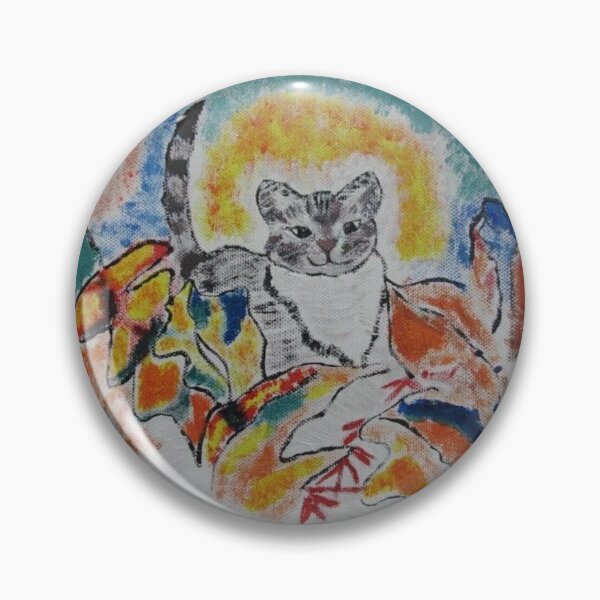 Item preview, Cat amongst flowers in sunset designed and sold by PassionArt69.