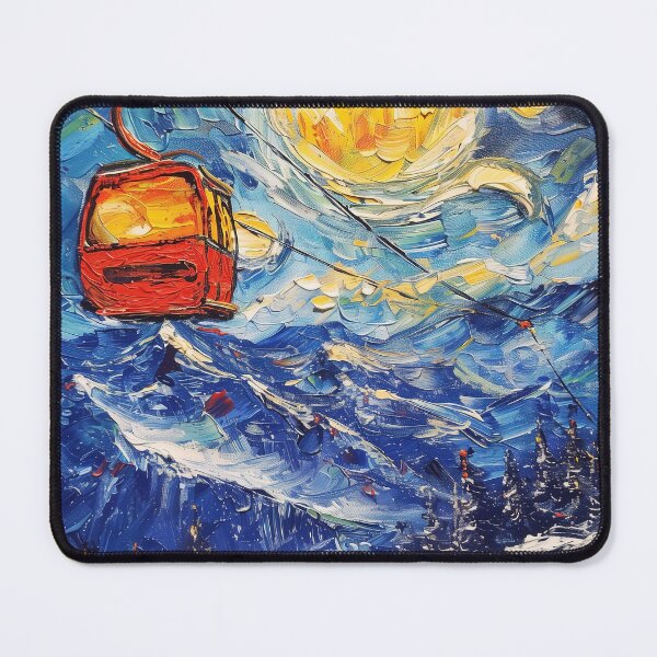 Item preview, Banff Gondola | Painting in the style of Vincent van Gogh designed and sold by ComicsFactory.