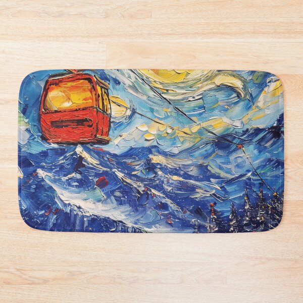 Item preview, Banff Gondola | Painting in the style of Vincent van Gogh designed and sold by ComicsFactory.