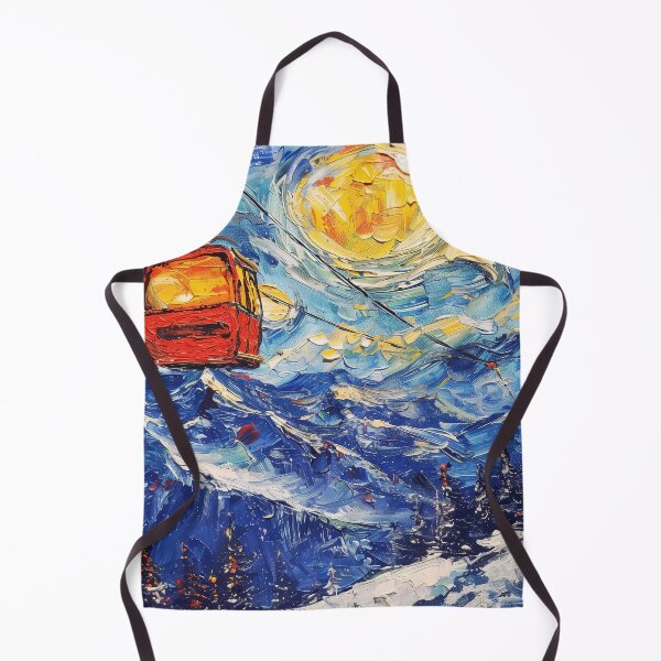 Item preview, Banff Gondola | Painting in the style of Vincent van Gogh designed and sold by ComicsFactory.