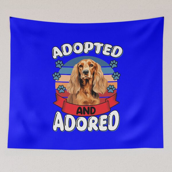 Item preview, Cocker Spaniel Pet Dog Owner Art Gift Design Adopted And Adored designed and sold by fantasticdesign.