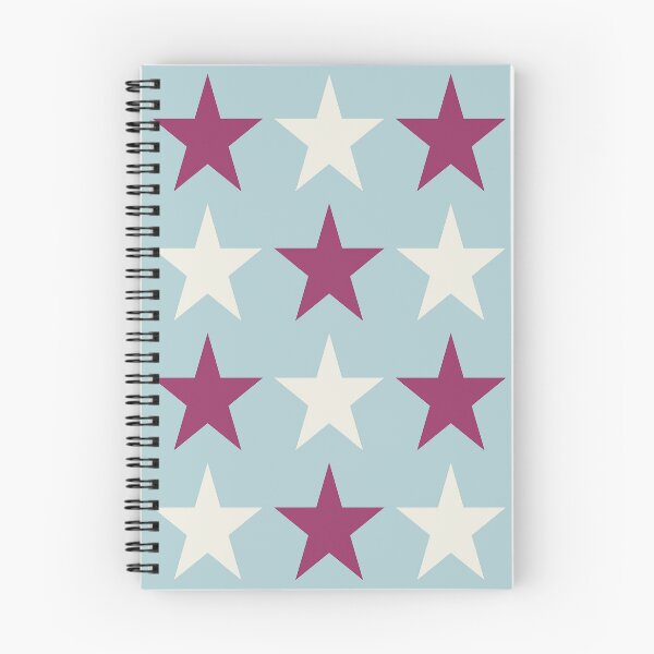 Item preview, Large MAROON RED, CREAM and DUCK EGG BLUE STARS  designed and sold by RachelMacht.
