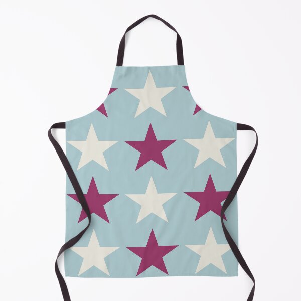 Item preview, Large MAROON RED, CREAM and DUCK EGG BLUE STARS designed and sold by RachelMacht.
