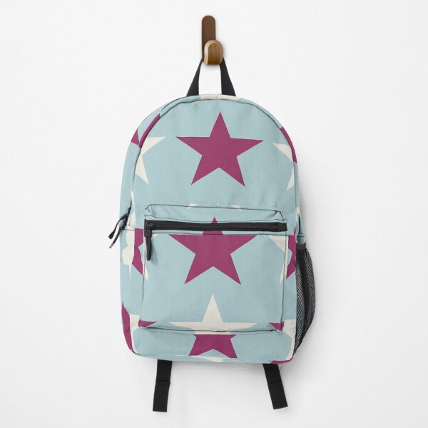 Item preview, Large MAROON RED, CREAM and DUCK EGG BLUE STARS designed and sold by RachelMacht.