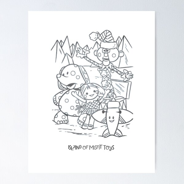 Misfit Toys Coloring Pages - Fposter,small,wall Texture,square Product,600x600  misfit toys coloring pages