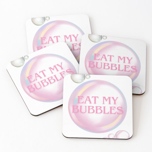 Item preview, Eat My Bubbles Pink Design designed and sold by StikEmUp Stickers .