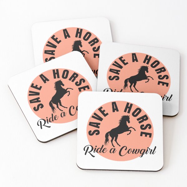 Item preview, SAVE A HORSE, Ride a Cowgirl (Salmon) designed and sold by sophia-hikari.