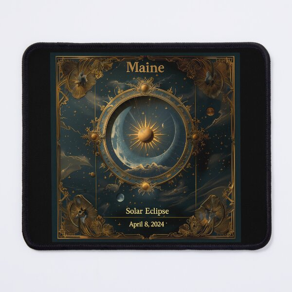 Item preview, Maine 2024 Solar Eclipse Vintage Design designed and sold by David Balzen.