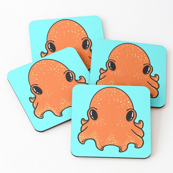 Item preview, Baby Octopus (Orange) designed and sold by saunterdownward.