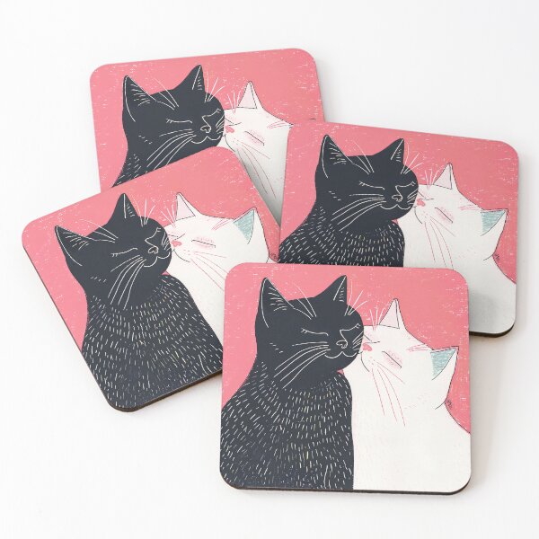 Item preview, Yin Yang Cats, Cute Cats, White and Black, Nice Kitty designed and sold by CreativeArts-S.