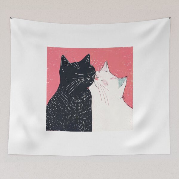 Item preview, Yin Yang Cats, Cute Cats, White and Black, Nice Kitty designed and sold by CreativeArts-S.