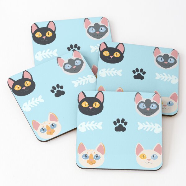 Item preview, Cute Cat Face Pattern designed and sold by Lady-Emerelda.