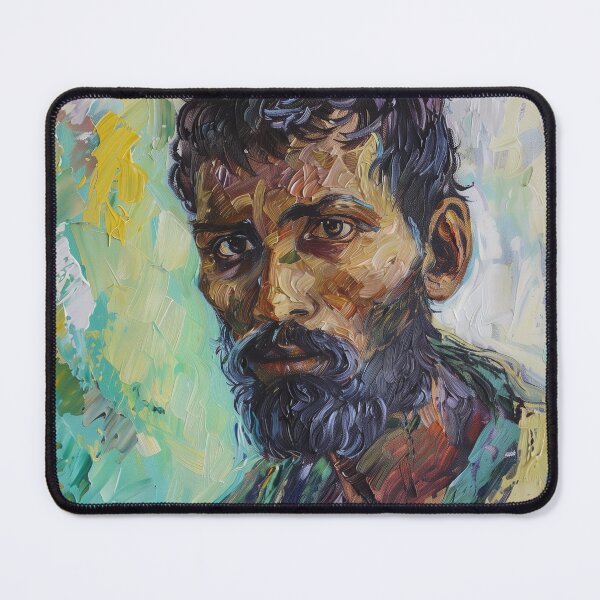 Item preview, Bangladeshi man  | Painting in the style of Vincent van Gogh designed and sold by ComicsFactory.