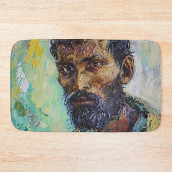 Item preview, Bangladeshi man  | Painting in the style of Vincent van Gogh designed and sold by ComicsFactory.