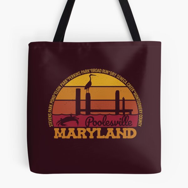 Item preview, Poolesville Maryland Sunset Retro Local Pride Logo designed and sold by CRHPOD20.