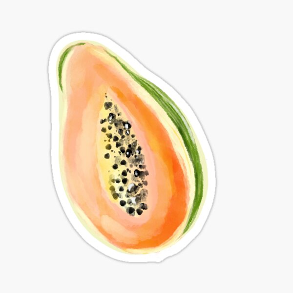 Item preview, Watercolor Papaya designed and sold by Gabrielle's Designs.