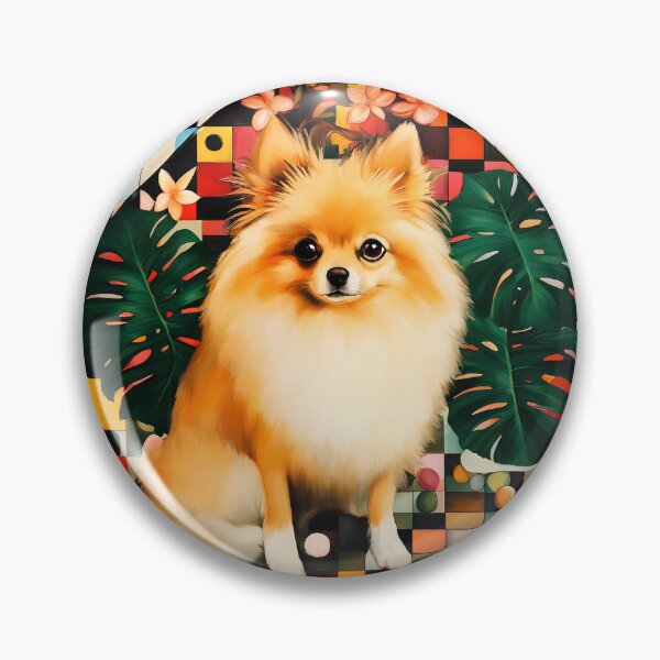 Item preview, A spitz dog among fantastic colors. designed and sold by Natalia-Vlad.