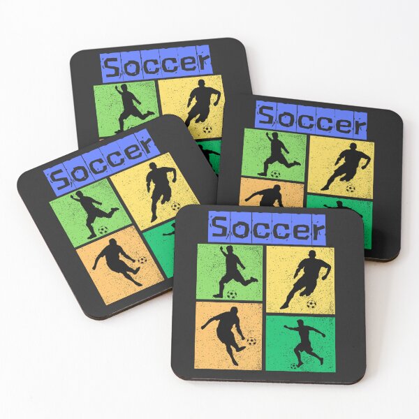 Item preview, Color Block Soccer Players designed and sold by AlienOccupation.